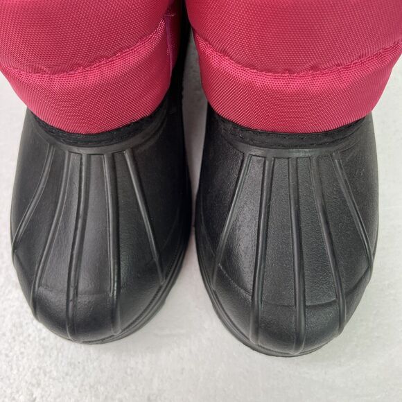 POLO RALPH LAUREN VANCOUVER BIG PONY EZ SNOW BOOTS RASPBERRY/BLACK KIDS SIZE 4❄️ - Picture 4 of 13